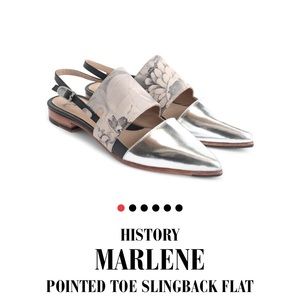 John Fluevog Marlene History Slingback Size 10